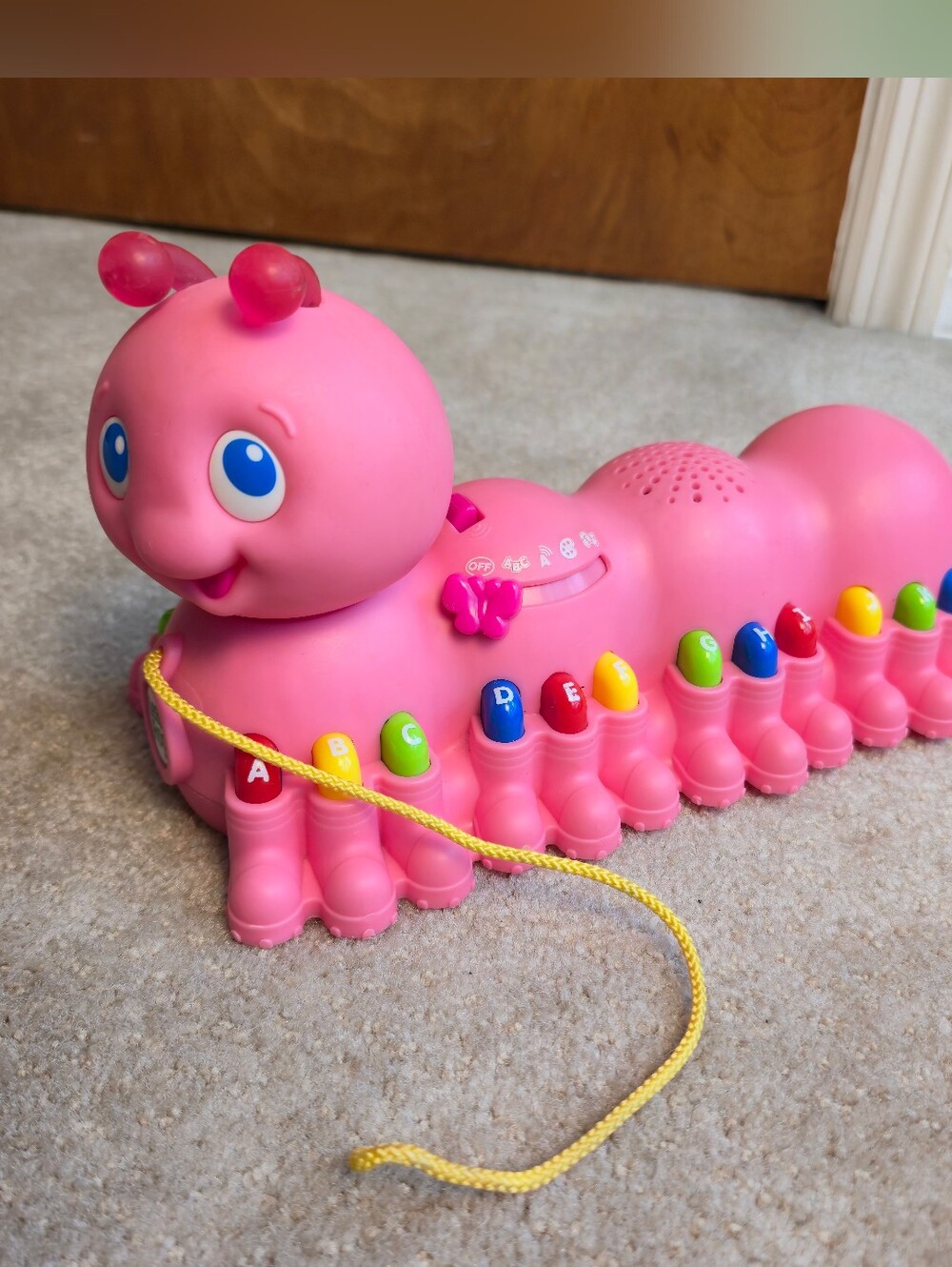 2007 Leap Frog  Alphabet Pal Rare Pink Works